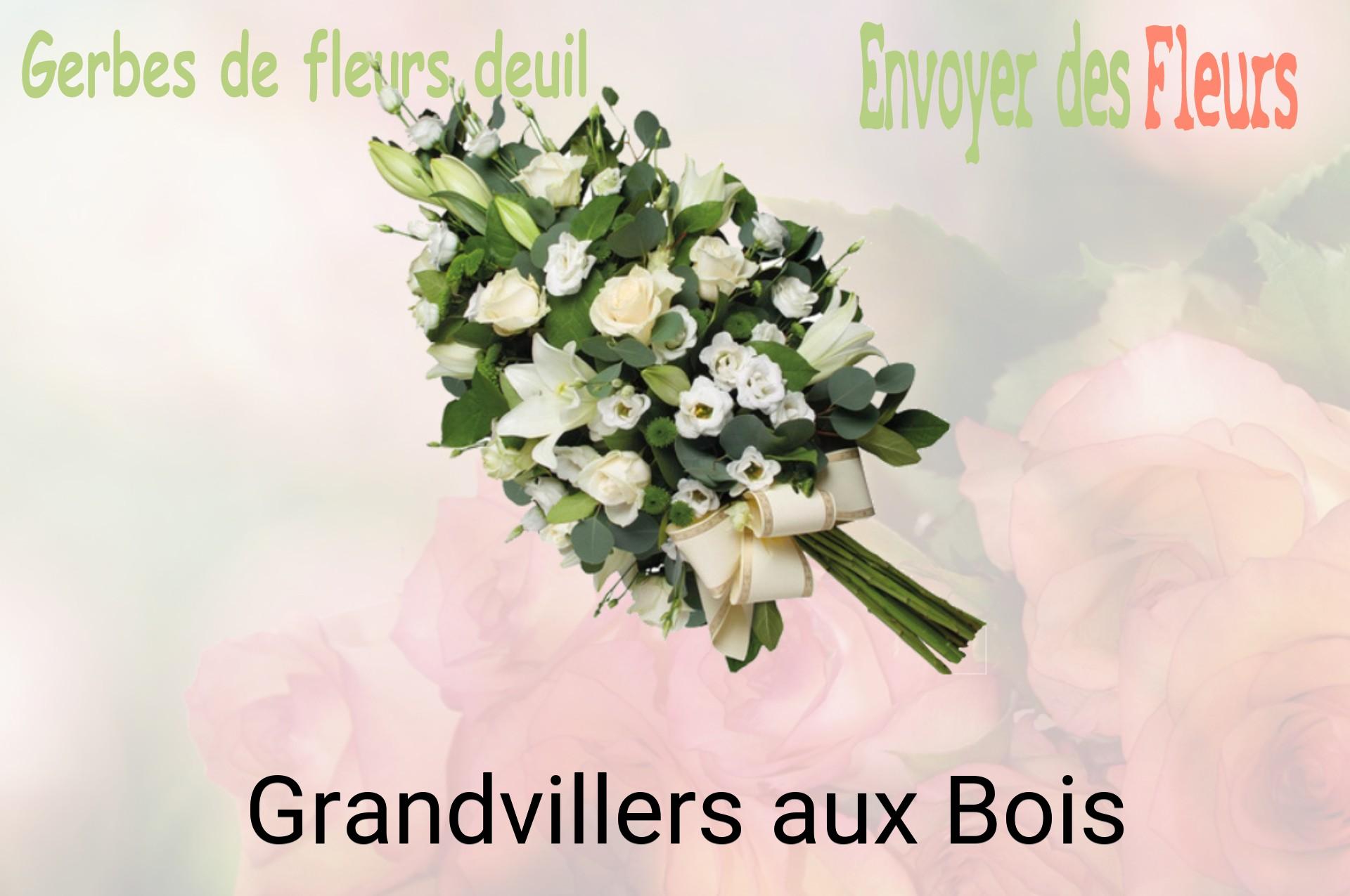 Gerbe de fleurs de deuil livrée à Grandvillers-aux-Bois